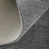 Feizy Abbott 8A24F Gray Area Rug Corner Image with Rug Pad