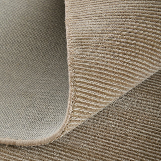 Feizy Abbott 8A24F Tan Area Rug Corner Image with Rug Pad