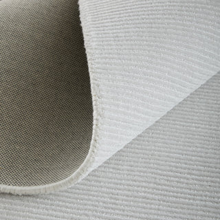 Feizy Abbott 8A24F Silver Area Rug Corner Image with Rug Pad