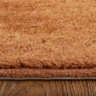 Feizy Agape 69H8F Orange/White Area Rug by Thom Filicia Corner Image with Rug Pad