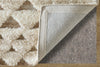 Feizy Anica 8A97F Ivory/Taupe/Gray Area Rug Corner Image with Rug Pad
