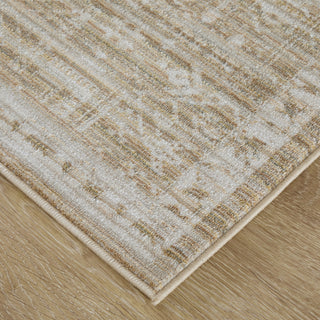 Feizy Augustine 39TUF Tan/Ivory Area Rug Corner Image