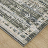 Feizy Augustine 39TUF Black/Ivory/Green Area Rug Corner Image