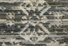 Feizy Augustine 39TUF Black/Ivory/Green Area Rug Pattern Image