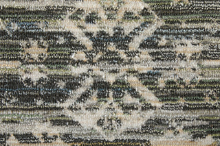 Feizy Augustine 39TUF Black/Ivory/Green Area Rug Pattern Image