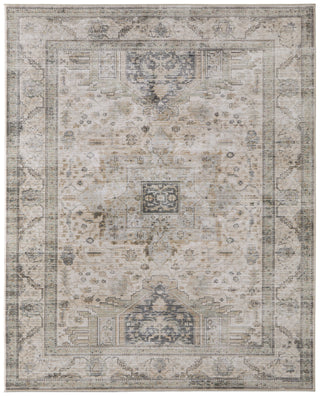 Feizy Augustine 39TVF Tan/Green/Ivory Area Rug main image