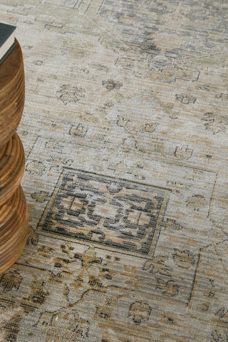 Feizy Augustine 39TVF Tan/Green/Ivory Area Rug Lifestyle Image Feature