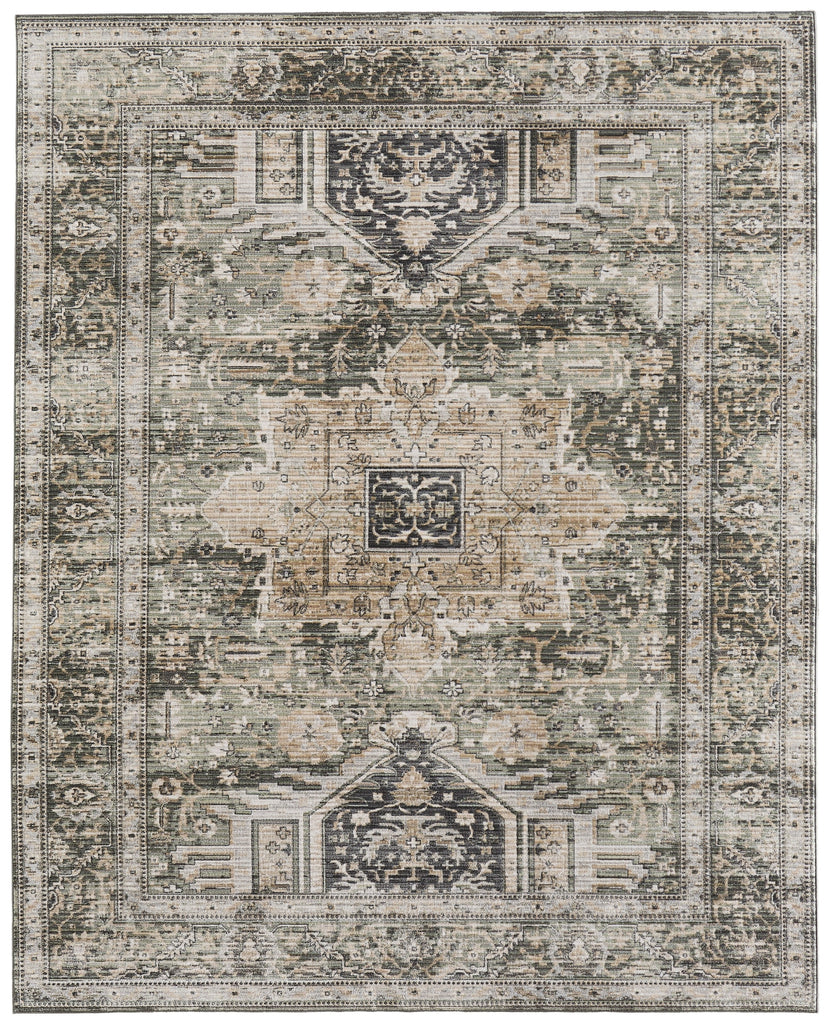Feizy Augustine 39TVF Green/Black/Tan Area Rug main image