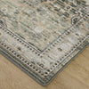 Feizy Augustine 39TVF Green/Black/Tan Area Rug Corner Image