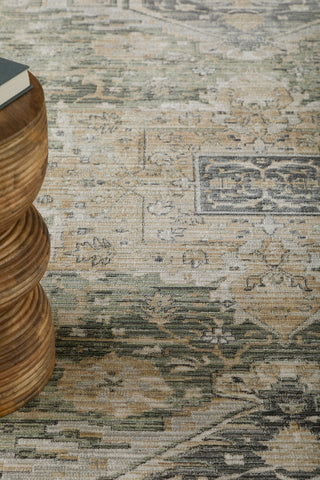 Feizy Augustine 39TVF Green/Black/Tan Area Rug Lifestyle Image Feature