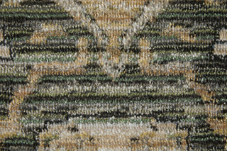 Feizy Augustine 39TVF Green/Black/Tan Area Rug Pattern Image