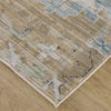 Feizy Augustine 39TXF Tan/Blue/Ivory Area Rug Corner Image