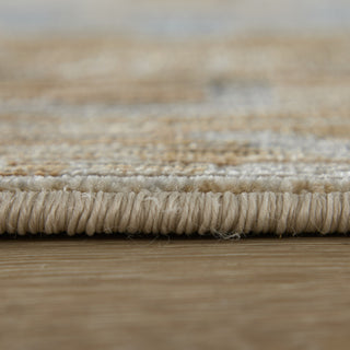 Feizy Augustine 39TXF Tan/Blue/Ivory Area Rug Pile Image