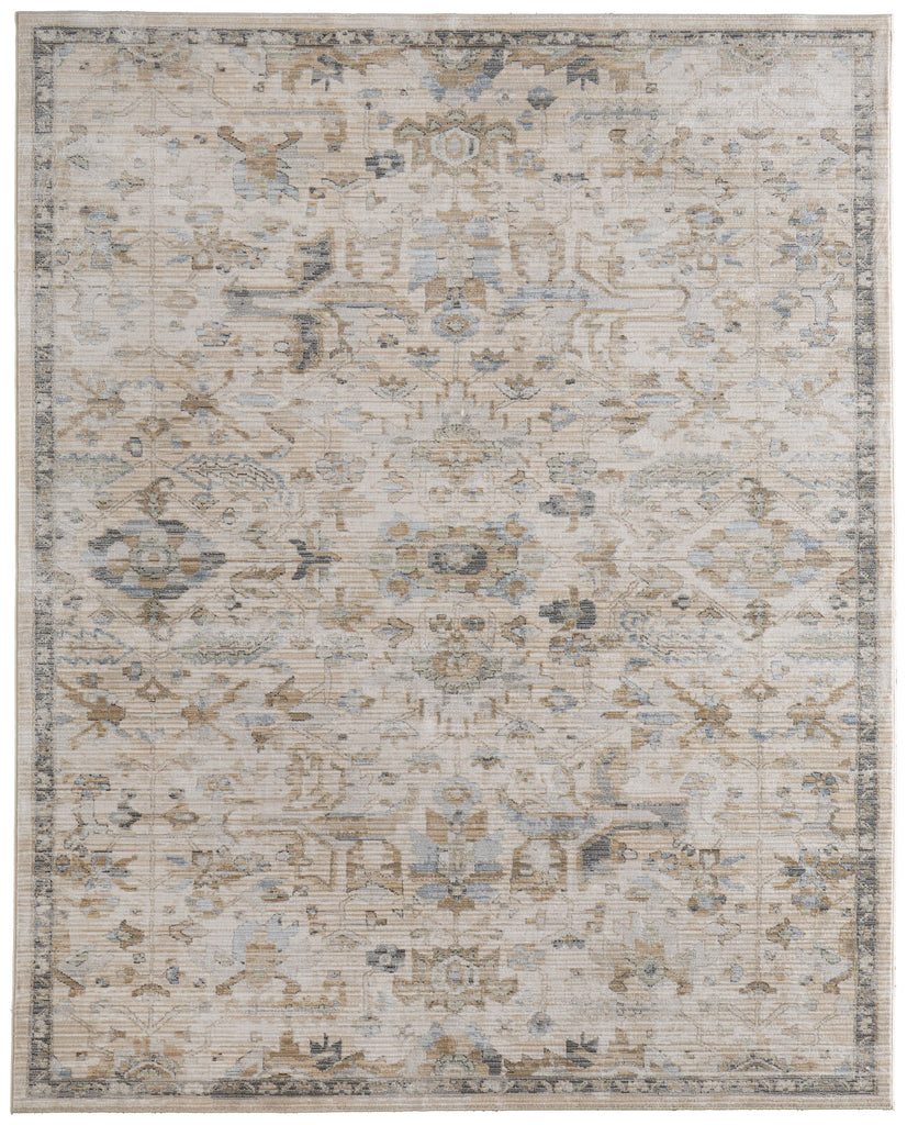 Feizy Augustine 39TYF Ivory/Tan/Blue Area Rug main image