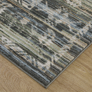 Feizy Augustine 39U0F Green/Blue/Ivory Area Rug Corner Image