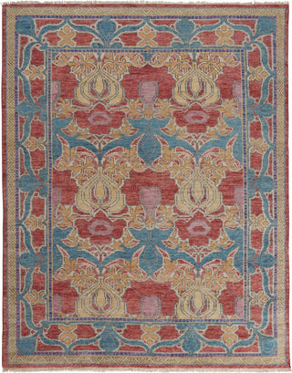 Feizy Beall 6633F Blue/Red Area Rug