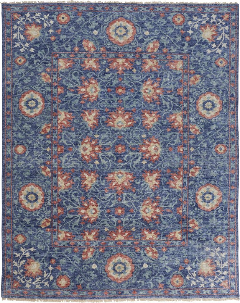 Feizy Beall 6713F Blue/Orange Area Rug