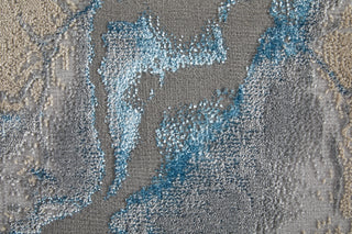 Feizy Jewel 39N3F Taupe / Blue Tan Area Rug Pattern Image