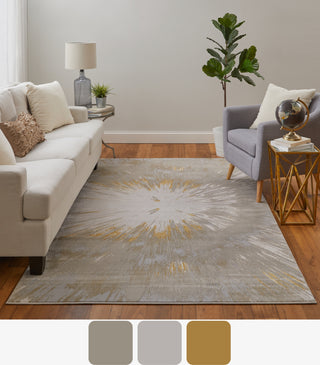 Feizy Jewel 39N4F Gold / Taupe Area Rug Color Image