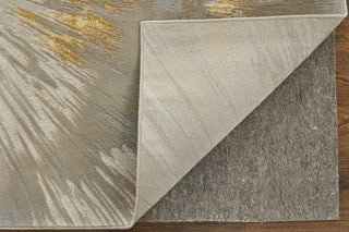 Feizy Jewel 39N4F Gold / Taupe Area Rug Corner Image