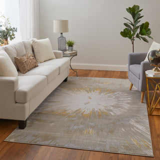 Feizy Jewel 39N4F Gold / Taupe Area Rug Lifestyle Image Feature