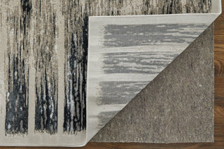 Feizy Jewel 39N7F Gray / Black Area Rug Corner Image
