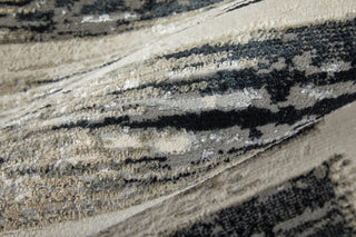 Feizy Jewel 39N7F Gray / Black Area Rug Detail Image