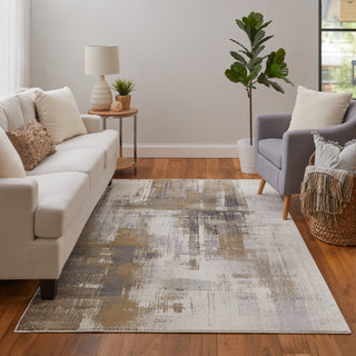 Feizy Mandana 39LYF Brown / Ivory Area Rug Lifestyle Image Feature