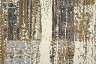 Feizy Mandana 39LYF Brown / Ivory Area Rug Pattern Image