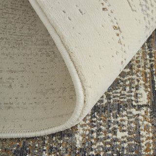 Feizy Mandana 39LYF Brown / Ivory Area Rug Rolled Image