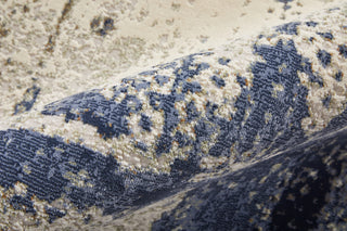 Feizy Mandana 39LZF Ivory / Blue Area Rug Detail Image
