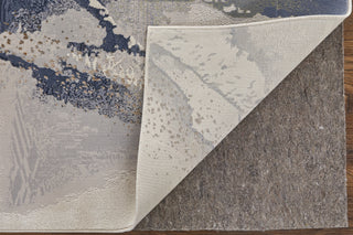 Feizy Mandana 39M0F Ivory / Blue Area Rug Corner Image