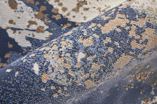 Feizy Mandana 39M0F Ivory / Blue Area Rug Detail Image
