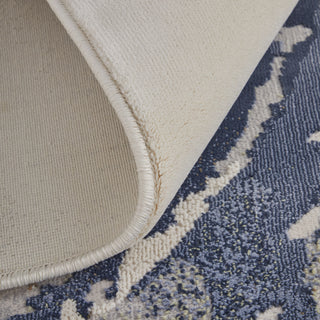 Feizy Mandana 39M0F Ivory / Blue Area Rug Rolled Image