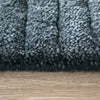 Feizy Cornerstone 8A22F Blue Area Rug Corner Image with Rug Pad