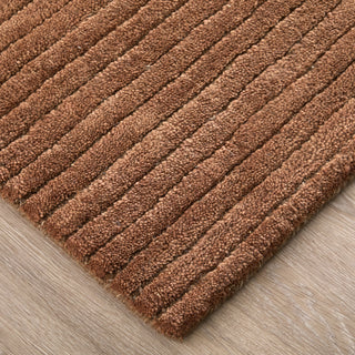 Feizy Cornerstone 8A22F Brown Area Rug Corner Image