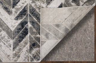 Feizy Jewel 3104F Gray / Silver Area Rug Corner Image