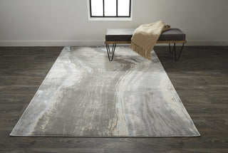 Feizy Jewel 3128F Taupe / Tan Area Rug Lifestyle Image Feature