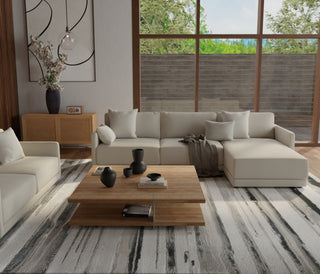 Feizy Jewel 39CJF Silver / Black Area Rug Lifestyle Image Feature