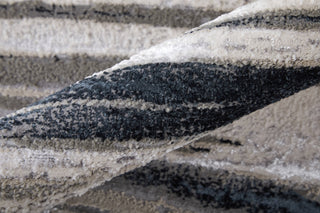 Feizy Jewel 39CJF Silver / Black Area Rug Detail Image