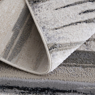 Feizy Jewel 39CJF Silver / Black Area Rug Rolled Image
