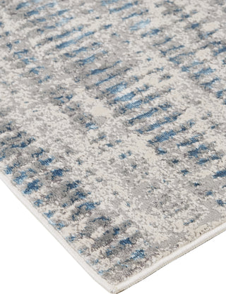 Feizy Jewel 39IXF Gray / Blue Area Rug Corner Image