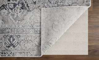 Feizy Jewel 39IYF Ivory / Black Area Rug Corner Image