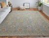 Feizy Corbitt 0610F Blue/Gray/Ivory Area Rug Lifestyle Image Feature