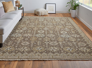 Feizy Corbitt 0610F Brown/Ivory Area Rug Lifestyle Image Feature