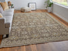 Feizy Corbitt 0610F Brown/Ivory Area Rug Lifestyle Image Feature