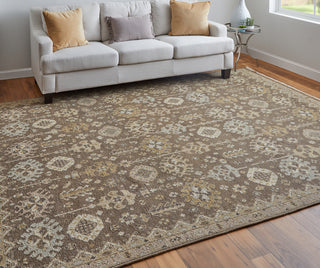 Feizy Corbitt 0610F Brown/Ivory Area Rug Lifestyle Image Feature