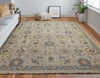 Feizy Corbitt 0613F Tan/Blue/Gold Area Rug Lifestyle Image Feature