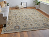 Feizy Corbitt 0613F Tan/Blue/Gold Area Rug Lifestyle Image Feature