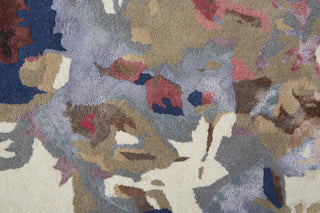 Feizy Dafney 8865F Blue/Pink/Gray Area Rug Corner Image